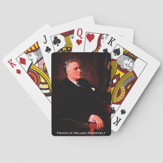 Franklin D. Roosevelt, FRD 32e POTUS Politiek Pokerkaarten (Achterkant)