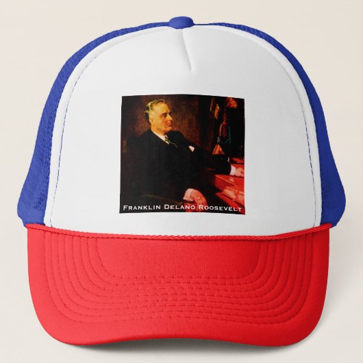 Franklin D. Roosevelt, FRD Amerikaans President Trucker Pet (Voorkant)