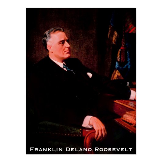 Franklin D. Roosevelt, FRD Amerikaans president VS Perfect Poster (Voorkant)