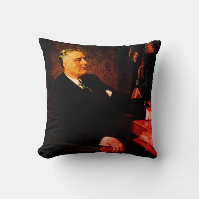Franklin D. Roosevelt, het langst dienende Preside Kussen (Voorkant)