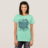 Franklin D. Roosevelt Inspirerend Progress Quote T-shirt (Voorkant volledig)