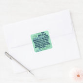 Franklin D. Roosevelt Inspirerend Progress Quote Vierkante Sticker (Envelop)