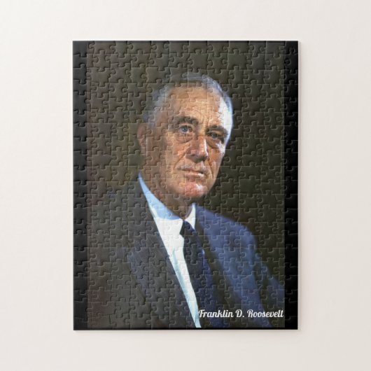 Franklin D. Roosevelt Jigzaag Puzzle Legpuzzel (Verticaal)