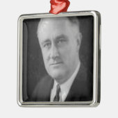 Franklin D Roosevelt Metalen Ornament (Links)