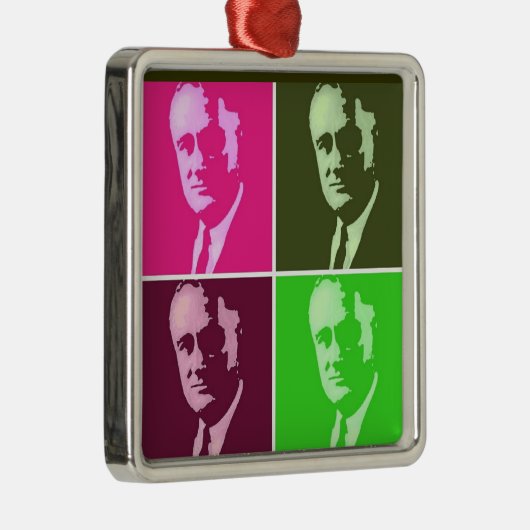 Franklin D. Roosevelt Metalen Ornament (Rechts)