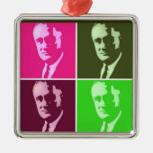Franklin D. Roosevelt Metalen Ornament (Voorkant)