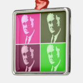 Franklin D. Roosevelt Metalen Ornament (Links)