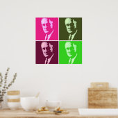 Franklin D. Roosevelt Pop Art Poster (Keuken)