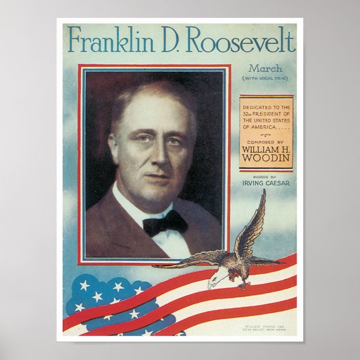 Franklin D. Roosevelt Poster | Zazzle.nl