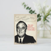 Franklin D. Roosevelt Quote Briefkaart (Staand voorkant)