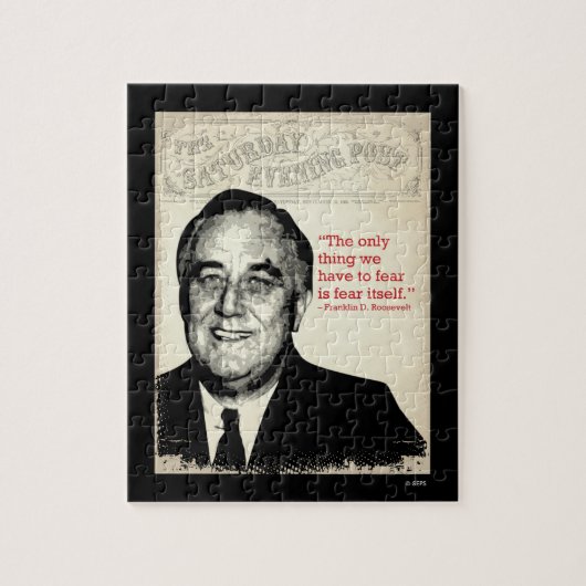 Franklin D. Roosevelt Quote Legpuzzel (Verticaal)
