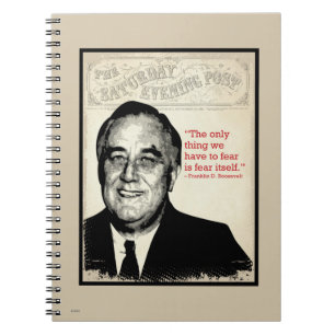 Franklin D. Roosevelt Quote Notitieboek