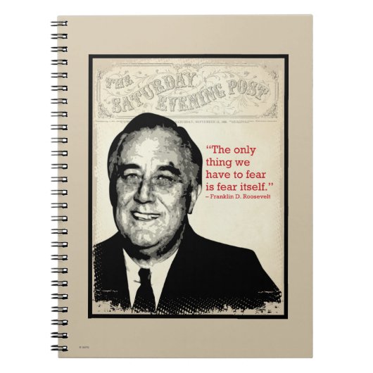 Franklin D. Roosevelt Quote Notitieboek (Voorkant)