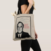 Franklin D. Roosevelt Quote Tote Bag (Dichtbij)