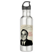 Franklin D. Roosevelt Quote Waterfles (Voorkant)