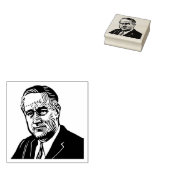 Franklin D Roosevelt Rubber Stamp Rubberstempel (Gestempeld)