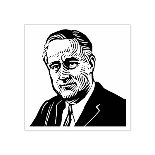 Franklin D Roosevelt Rubber Stamp Rubberstempel (Afrduk)
