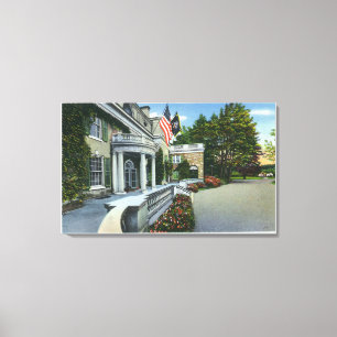 Franklin D Roosevelt's House Canvas Afdruk