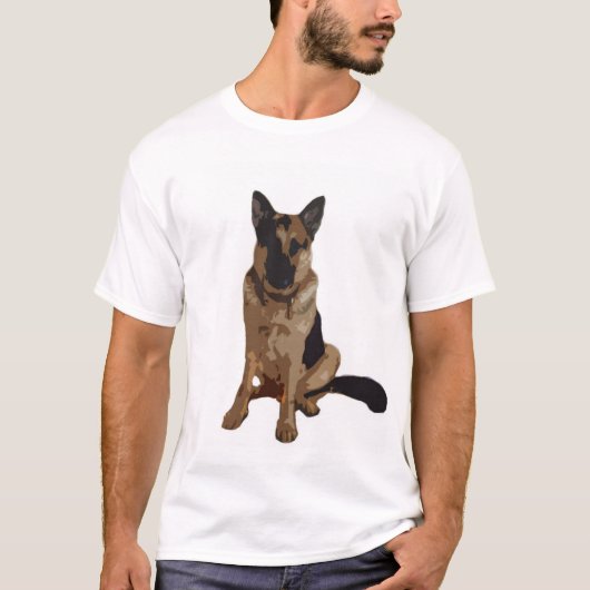 franklin de duitse herder t-shirt (Voorkant)