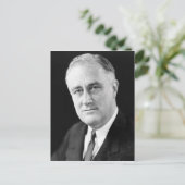 Franklin Delano Roosevelt Briefkaart (Staand voorkant)