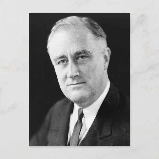 Franklin Delano Roosevelt Briefkaart (Voorkant)