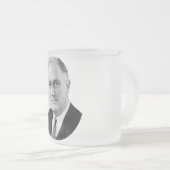Franklin Delano Roosevelt Matglas Koffiemok (Voorkant rechts)