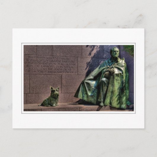 Franklin Delano Roosevelt Memorial Briefkaart (Voorkant)