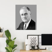 Franklin Delano Roosevelt Poster (Thuiskantoor)