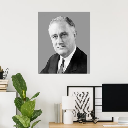 Franklin Delano Roosevelt Poster (Thuiskantoor)