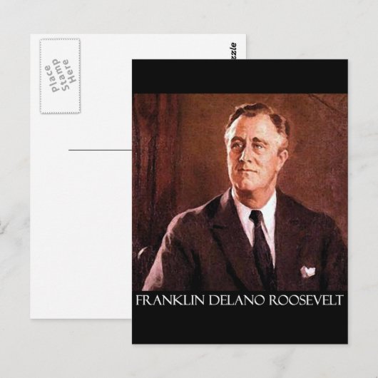 Franklin Delano Roosevelt Producten Briefkaart (Voorkant / Achterkant)