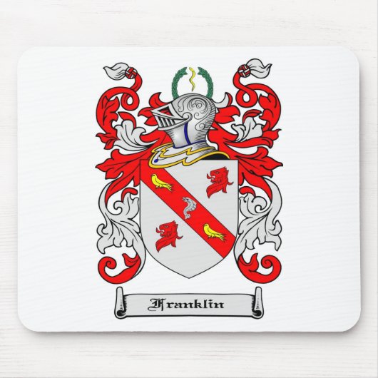 FRANKLIN FAMILIE CREST - FRANKLIN - WAPENVLEES MUISMAT (Voorkant)