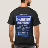 Franklin Familie Reünie T-Shirt (Achterkant)