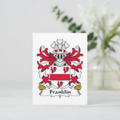 Franklin Family Crest Briefkaart (Staand voorkant)