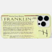 Franklin Geschiedenis Naam Iphone Case (Achterkant (horizontaal))