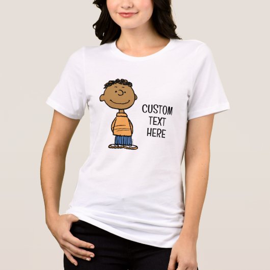 Franklin glimlachend Tri-Blend shirt (Voorkant)