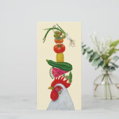 Franklin Harvest haan platte kaart (Staand voorkant)