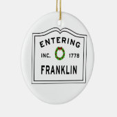 Franklin invoeren keramisch ornament (Rechts)