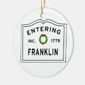 Franklin invoeren keramisch ornament (Links)