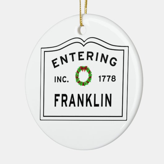 Franklin invoeren keramisch ornament (Links)