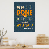 Franklin is goed gedaan, beter dan goed gezegd poster (Keuken)