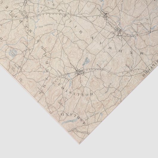 Franklin, Massachusetts Tissuepapier (Detail)