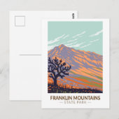 Franklin Mountains State Park Texas  Briefkaart (Voorkant / Achterkant)