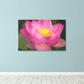 Franklin NC, Perry's watertuin, Lotus 2 Canvas Afdruk (Insitu (Houten vloer))