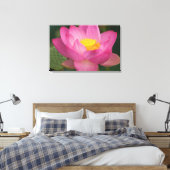 Franklin NC, Perry's watertuin, Lotus 2 Canvas Afdruk (Insitu (Slaapkamer))