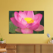 Franklin NC, Perry's watertuin, Lotus 2 Canvas Afdruk (Insitu (Woonkamer))