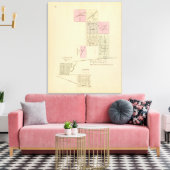 Franklin, Nebraska Canvas Afdruk (Insitu (Woonkamer))
