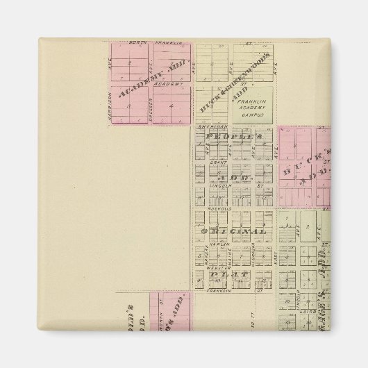 Franklin, Nebraska Magneet (Voorkant)