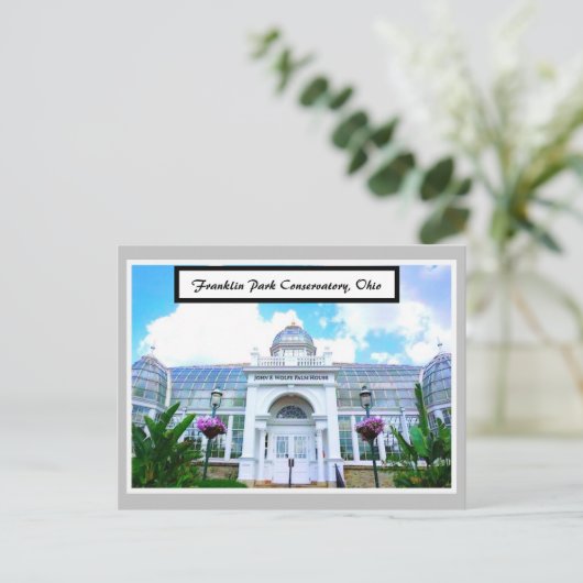 Franklin Park Conservatory, Briefkaart Ohio (Staand voorkant)