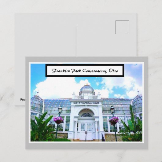 Franklin Park Conservatory, Briefkaart Ohio (Voorkant / Achterkant)