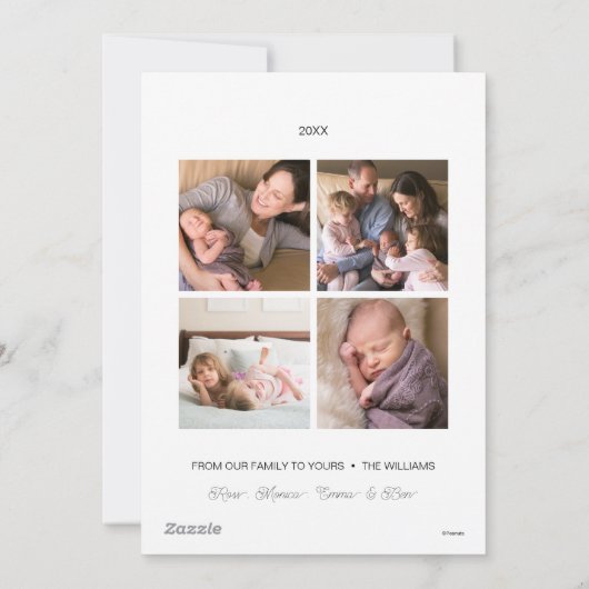 Franklin Pepermunt Snoepgoed Feestdagenkaart (Achterkant)